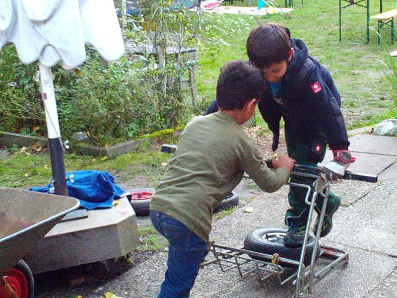 Bauhütte Klosterkirche Lippoldsberg - Seifenkistenbau