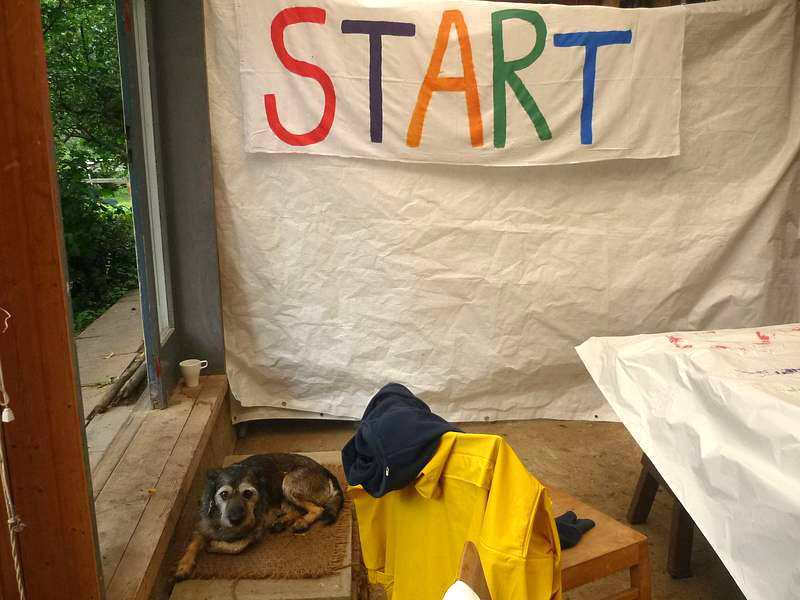 Bauhütte Klosterkirche Lippoldsberg - Siebdruck