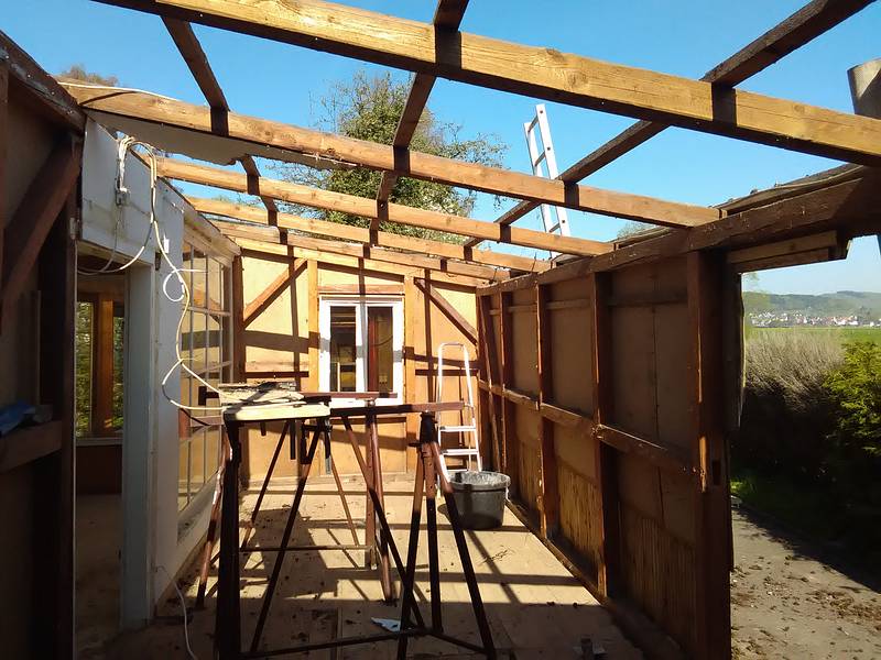 Bauhütte Klosterkirche Lippoldsberg - Sanierung Bootshaus