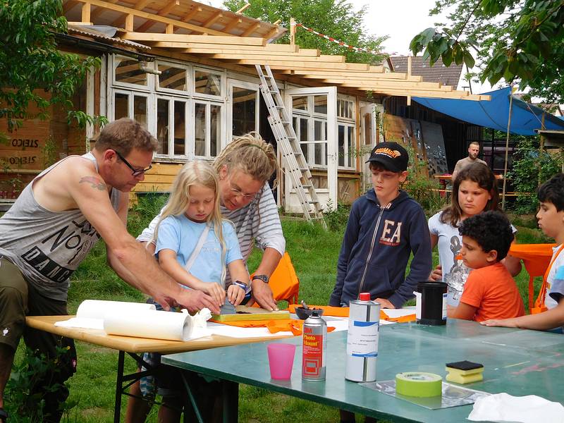 Bauhütte Klosterkirche Lippoldsberg - Siebdruck