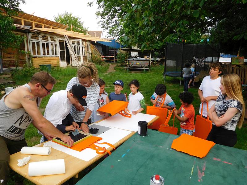 Bauhütte Klosterkirche Lippoldsberg - Siebdruck