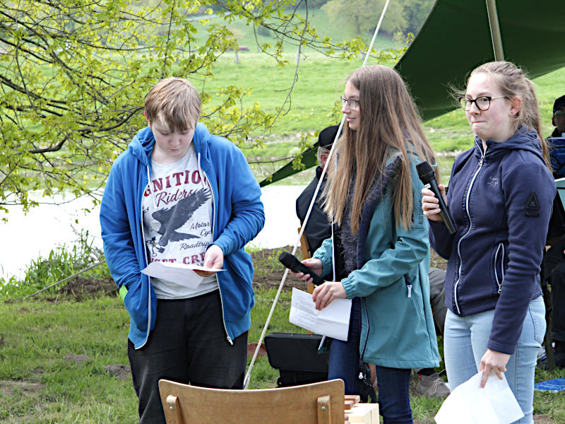 Bauhütte Klosterkirche Lippoldsberg - Flussgottesdienst und Saisonstart