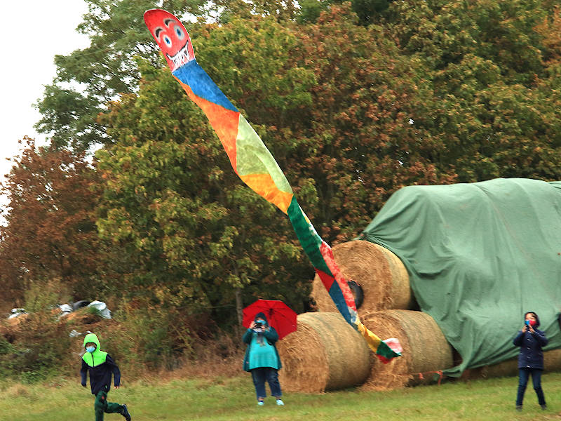 Bauhütte Klosterkirche Lippoldsberg - Drachenfest